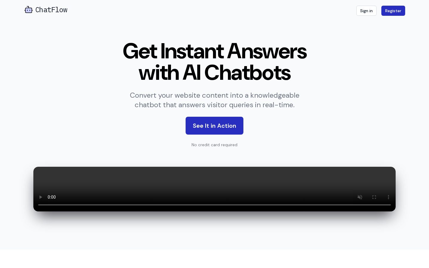 ChatFlow Homepage