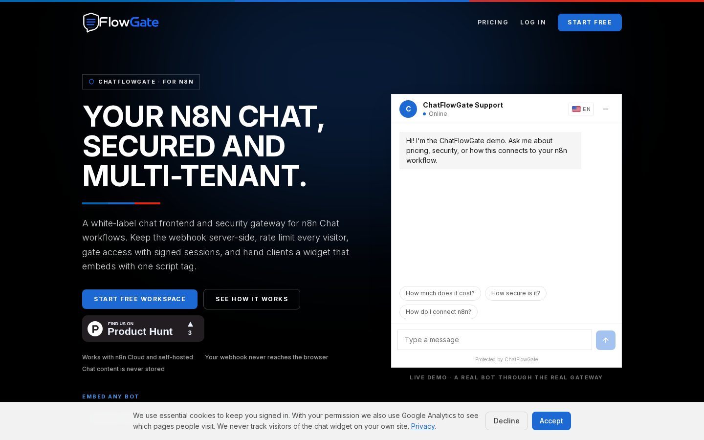 ChatFlowGate Homepage