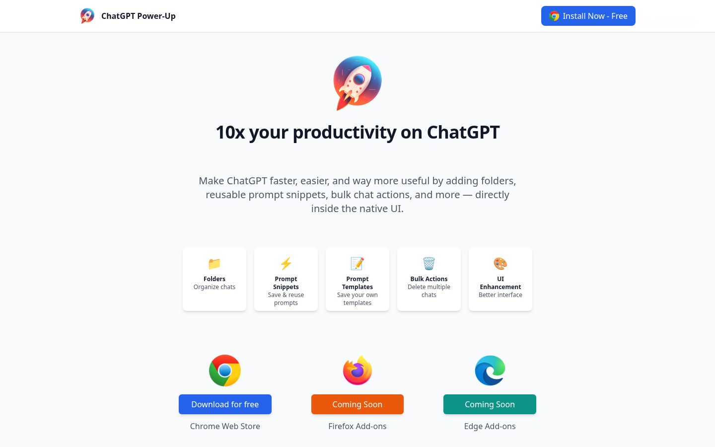 ChatGPT Power-Up Homepage
