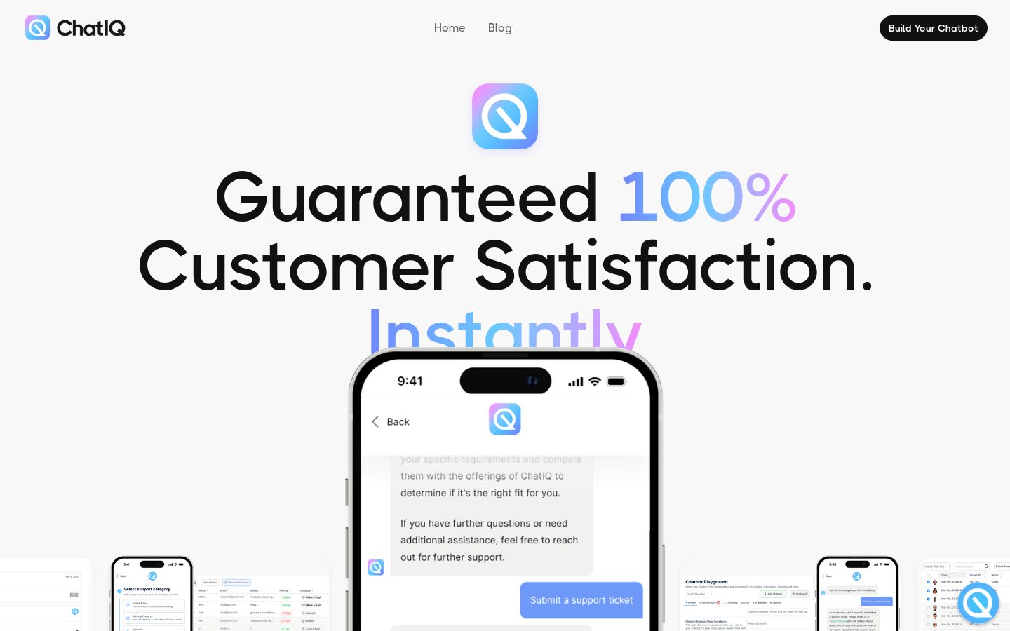 ChatIQ AI Homepage