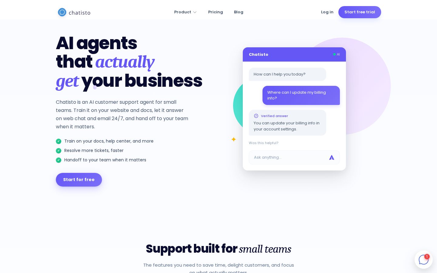 Chatisto Homepage