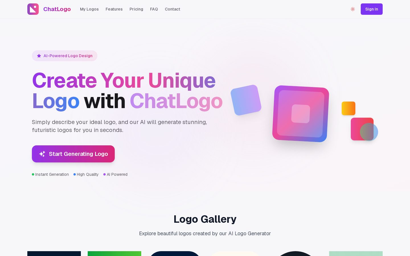 ChatLogo Homepage