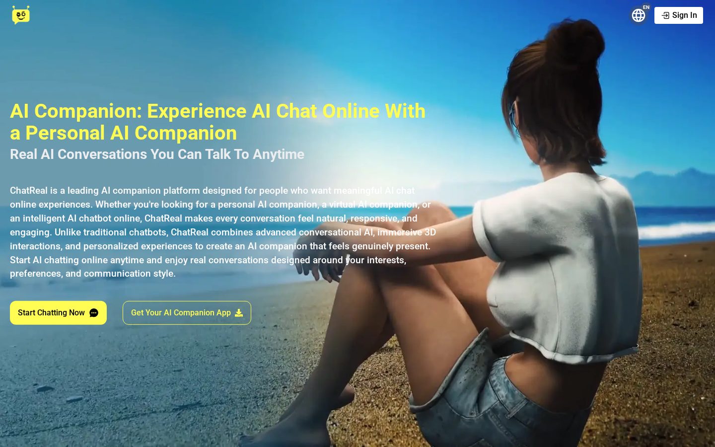 ChatReal AI Homepage