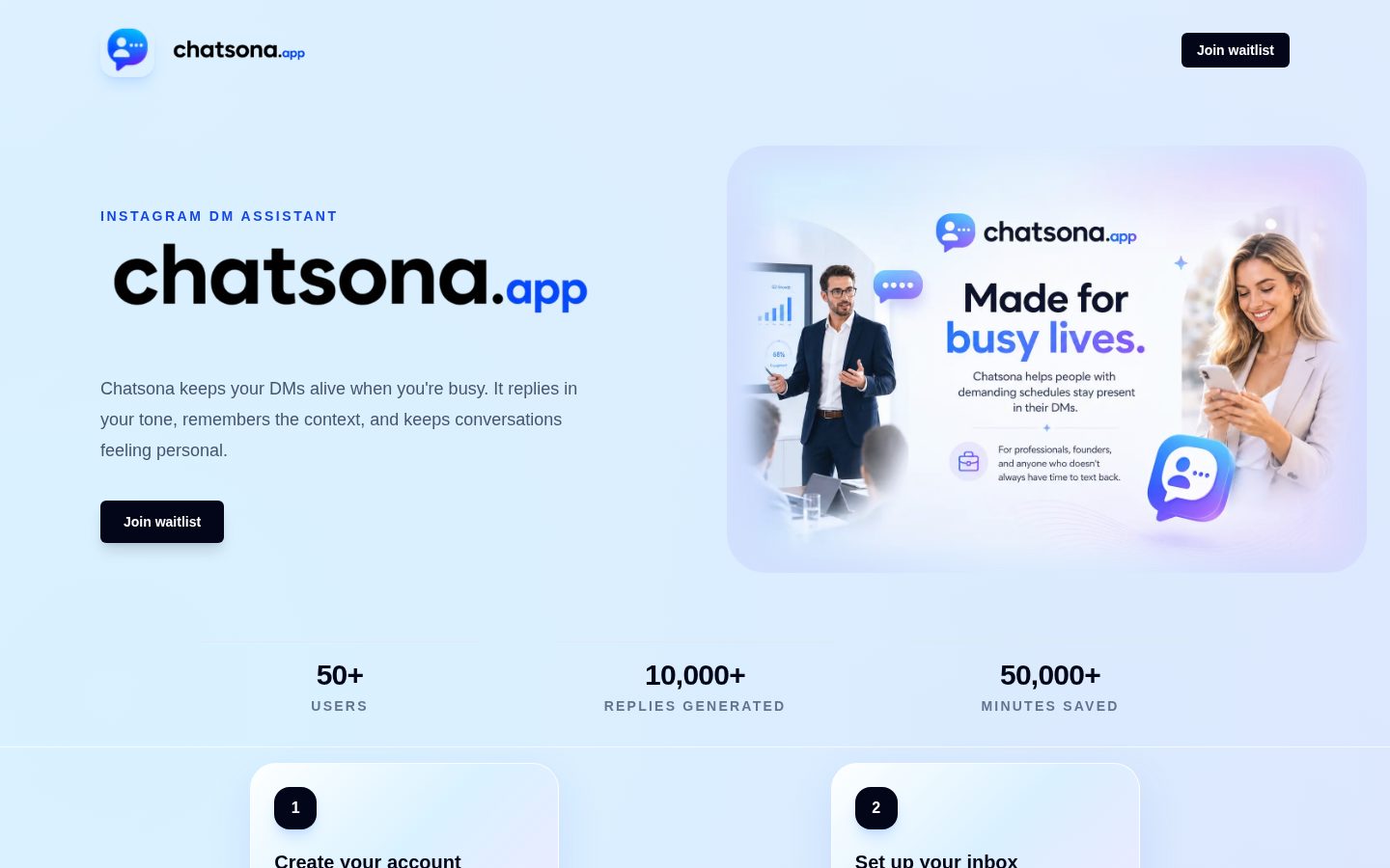 Chatsona Homepage