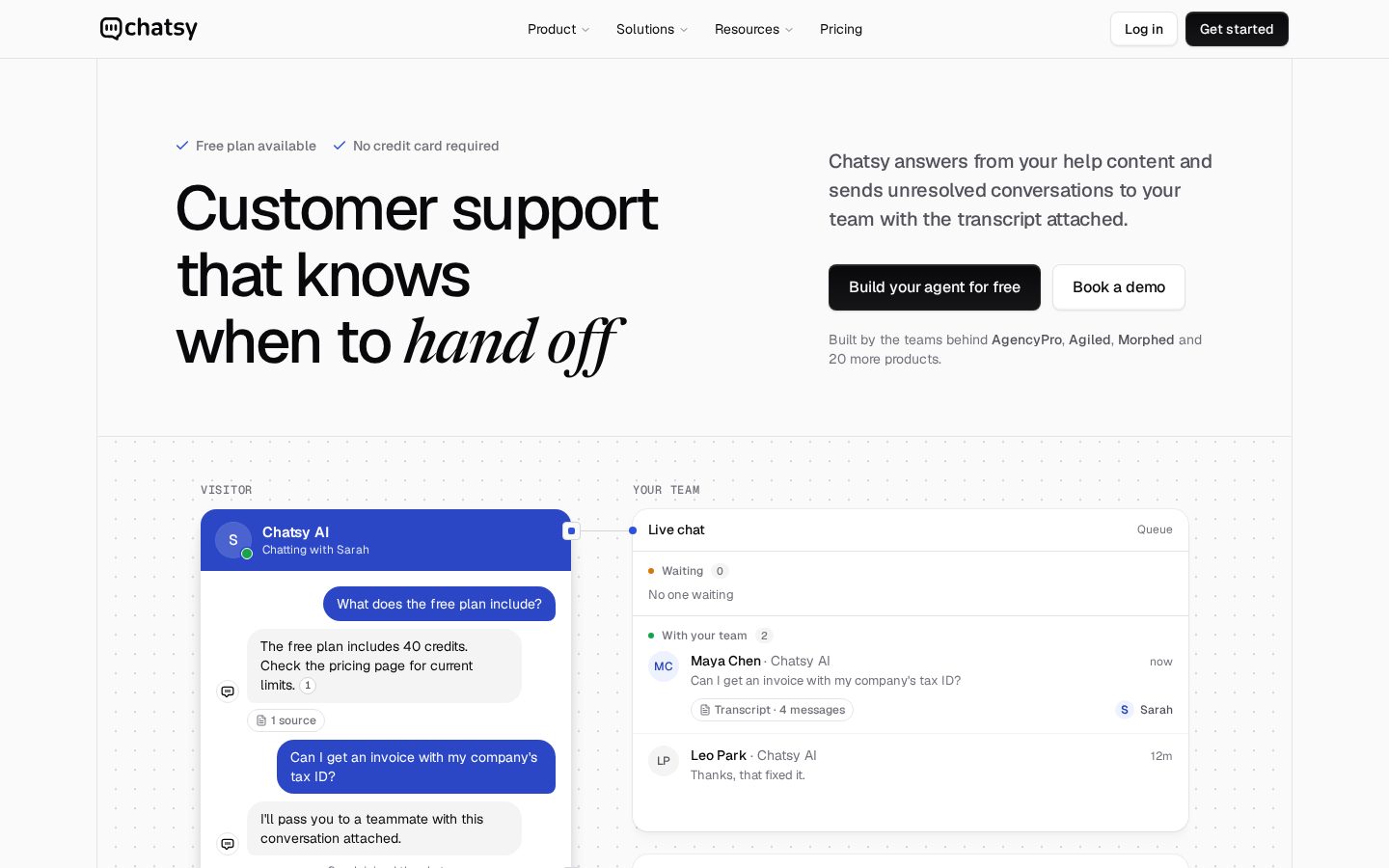 Chatsy Homepage