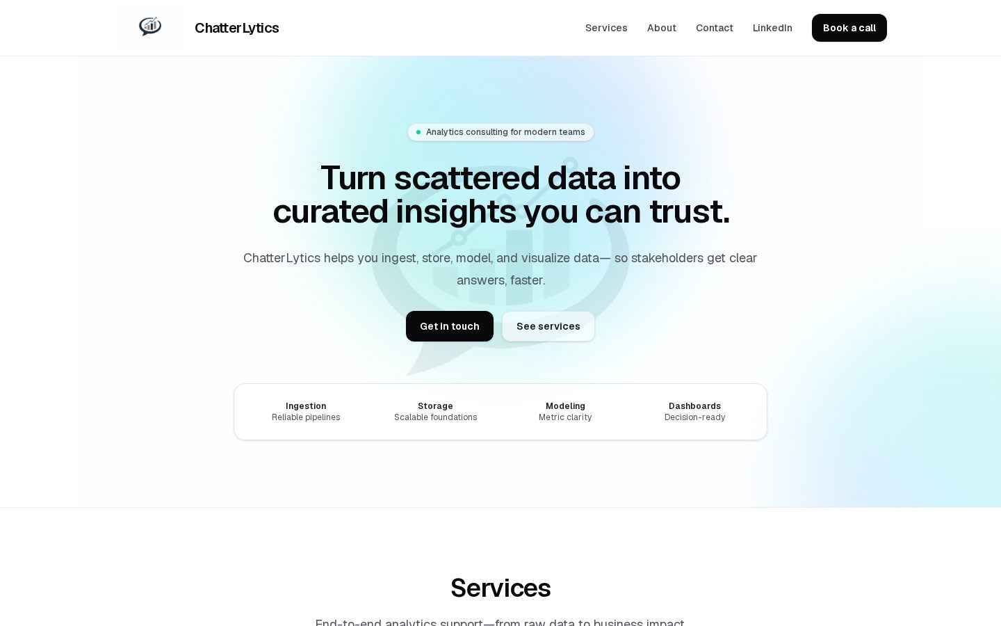 Chatterlytics Homepage