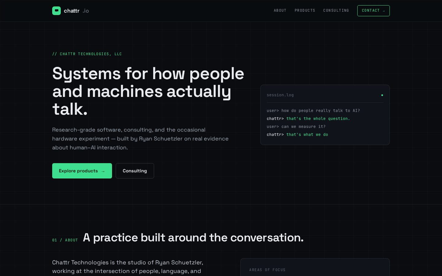 Chattr Homepage