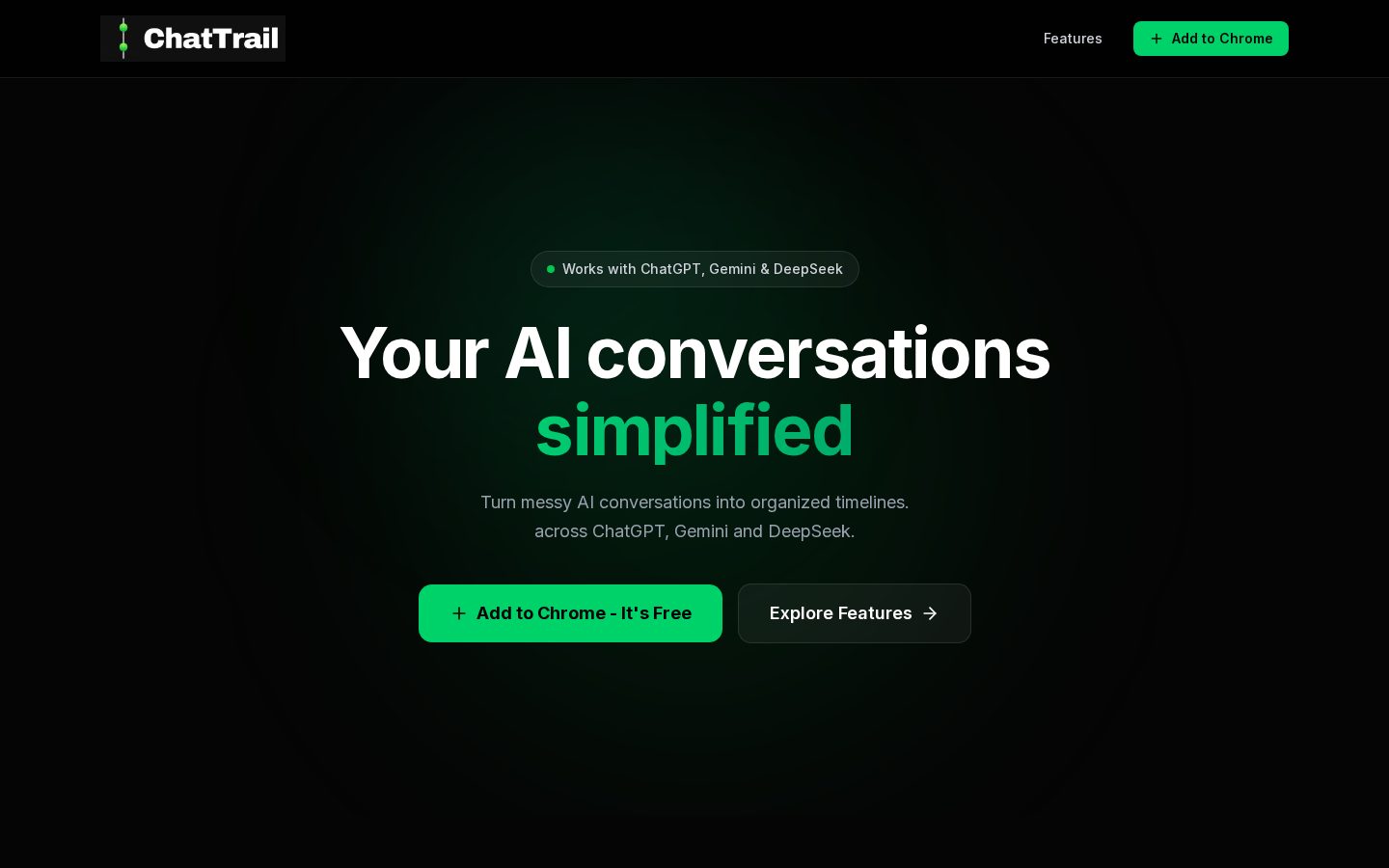 ChatTrail Homepage