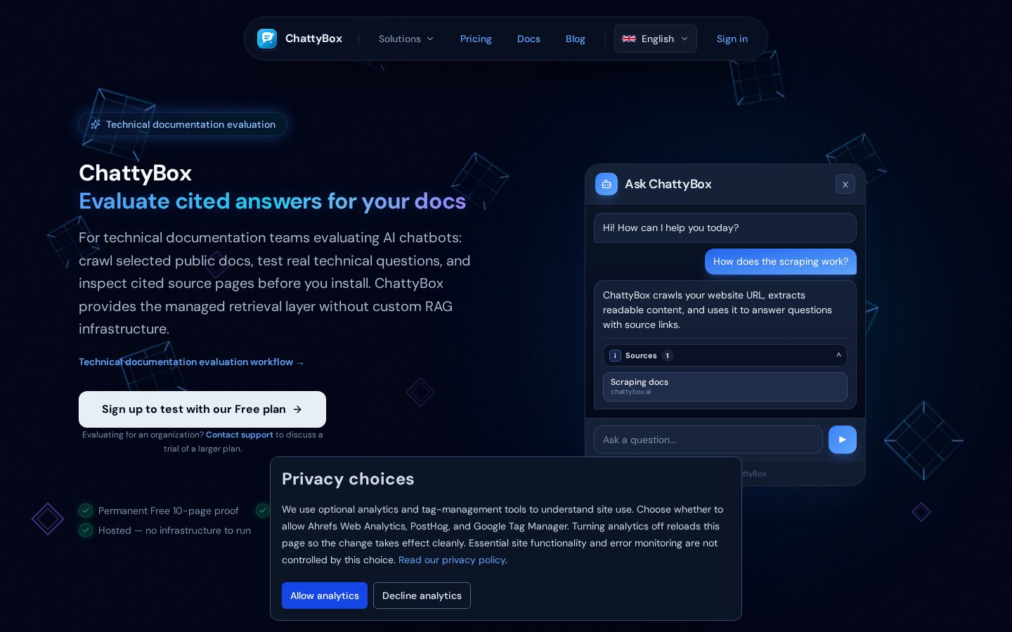 ChattyBox Homepage