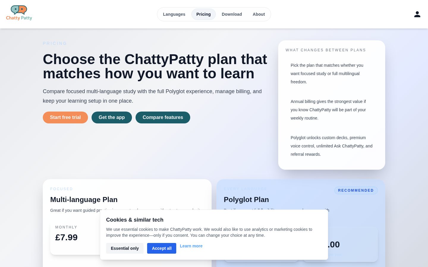 Chattypatty Pricing
