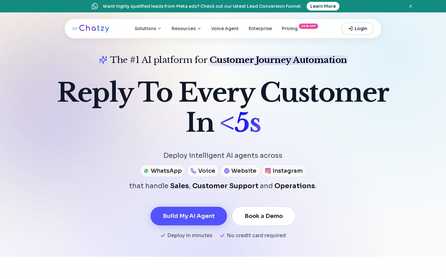 Chatzy AI Homepage