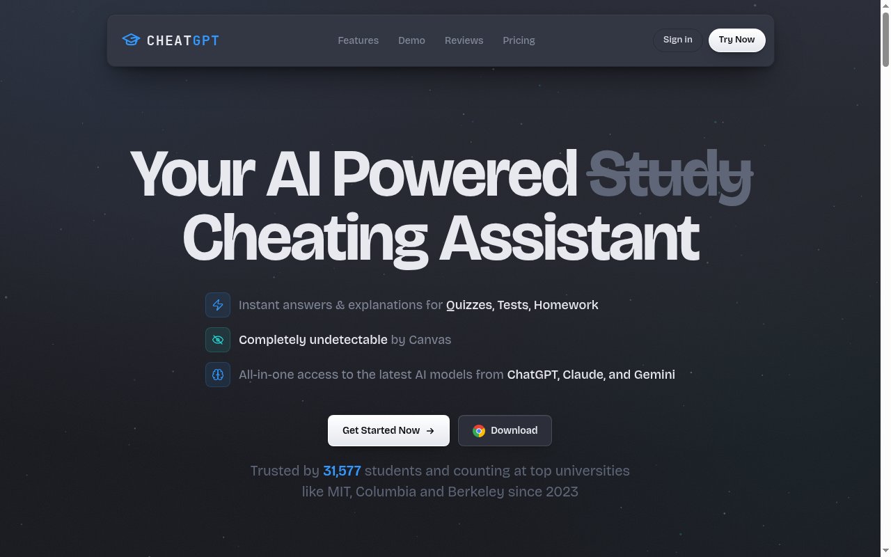 CheatGPT homepage