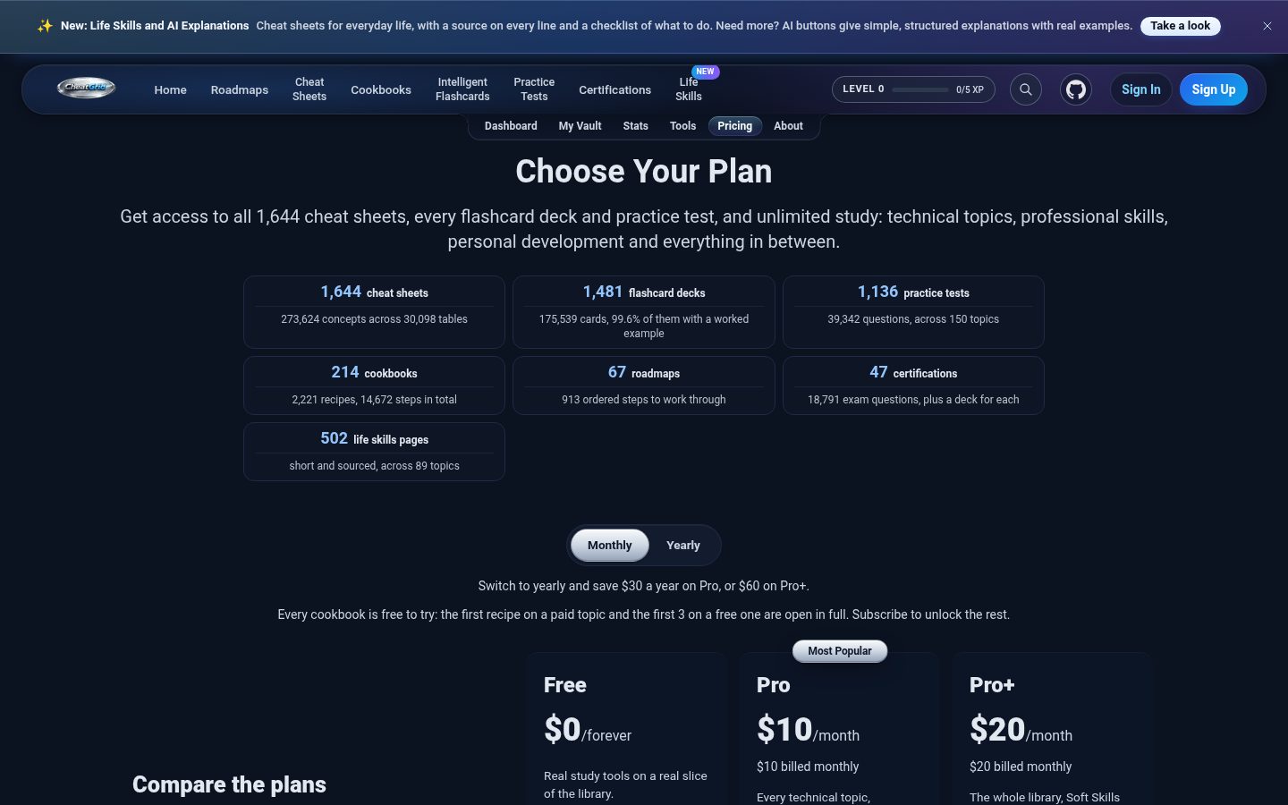 CheatGrid Pricing