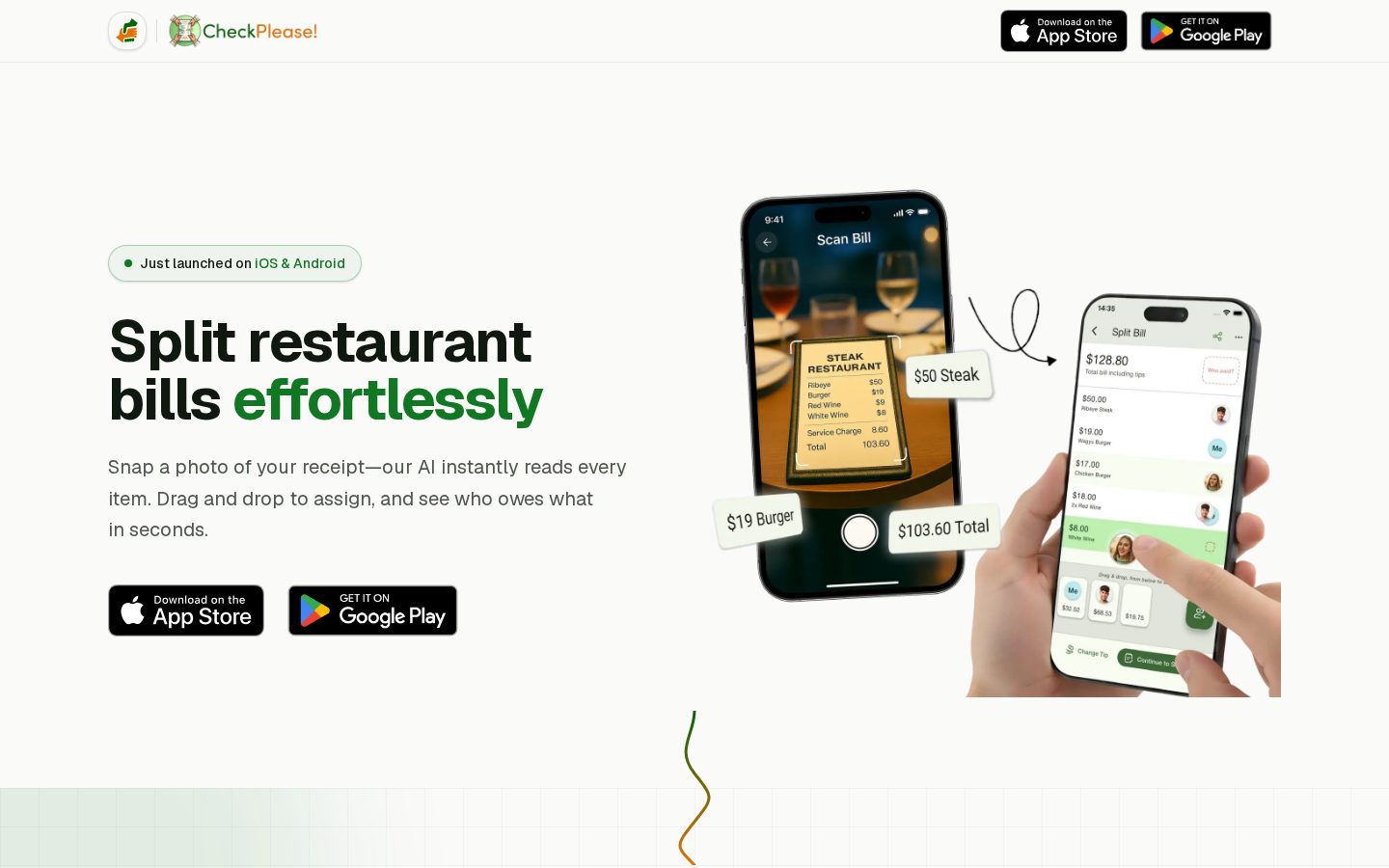 Check Please! Homepage