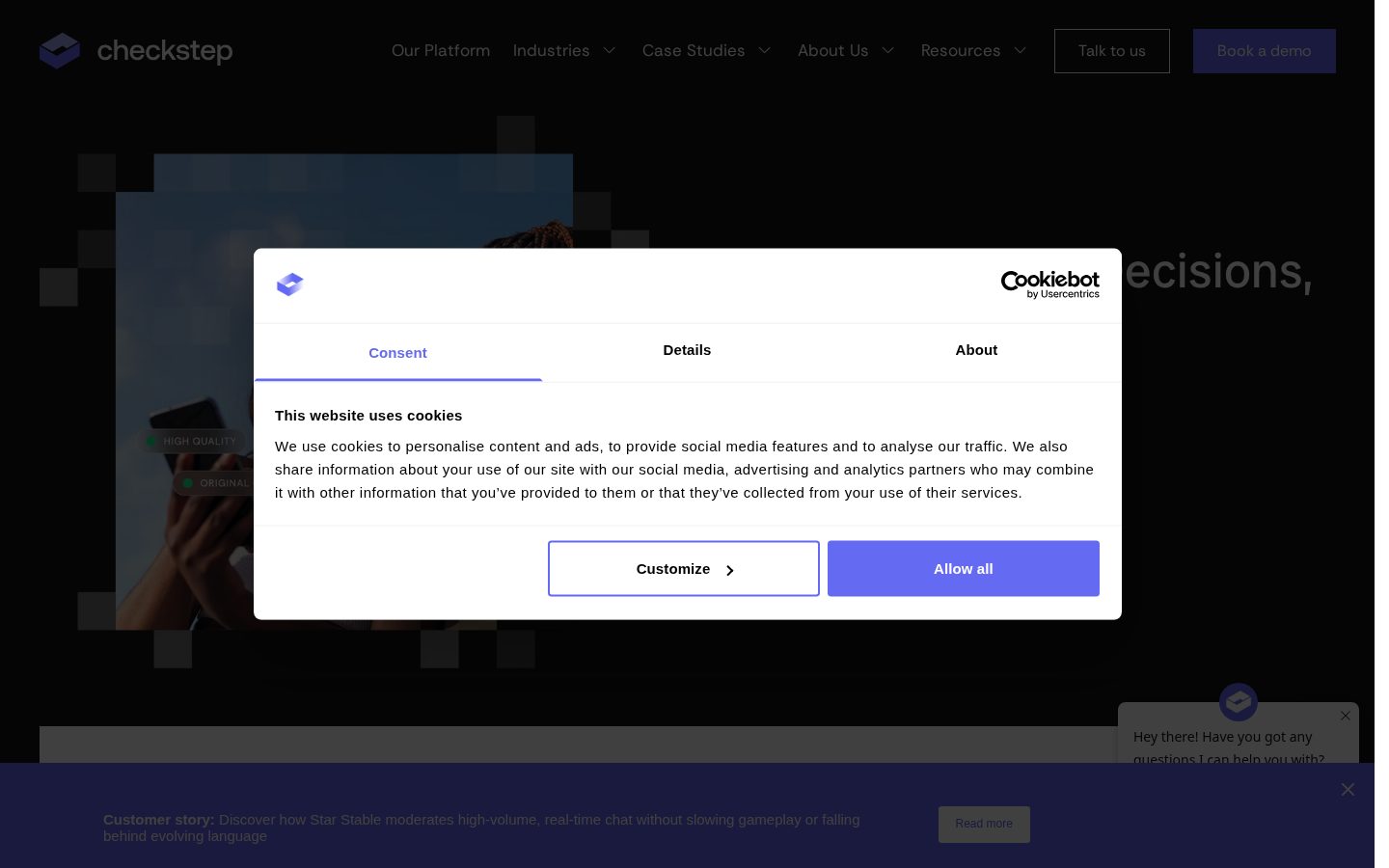 Checkstep Homepage