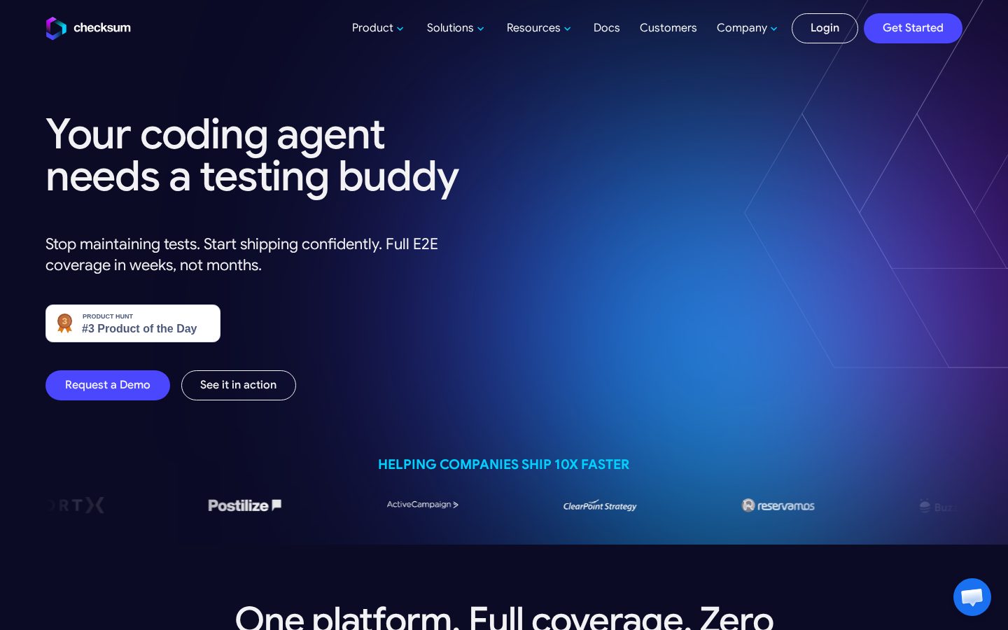 Checksum.ai Homepage