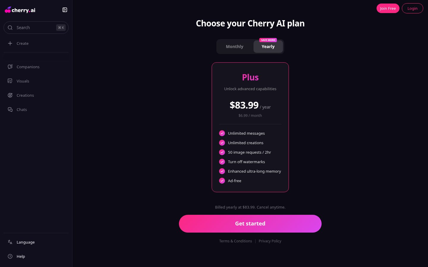 Cherry AI Pricing
