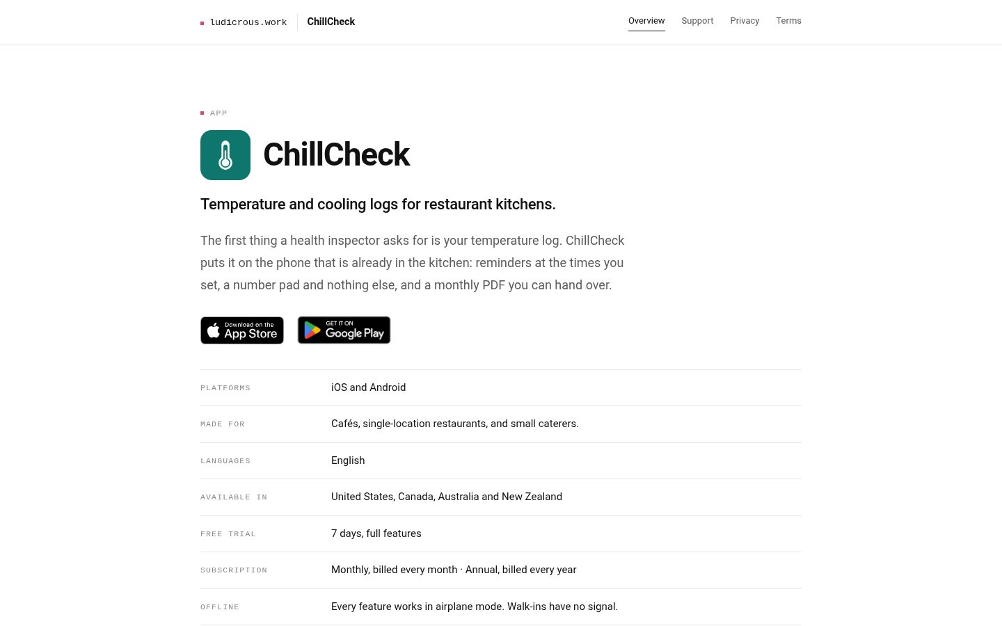 ChillCheck Homepage