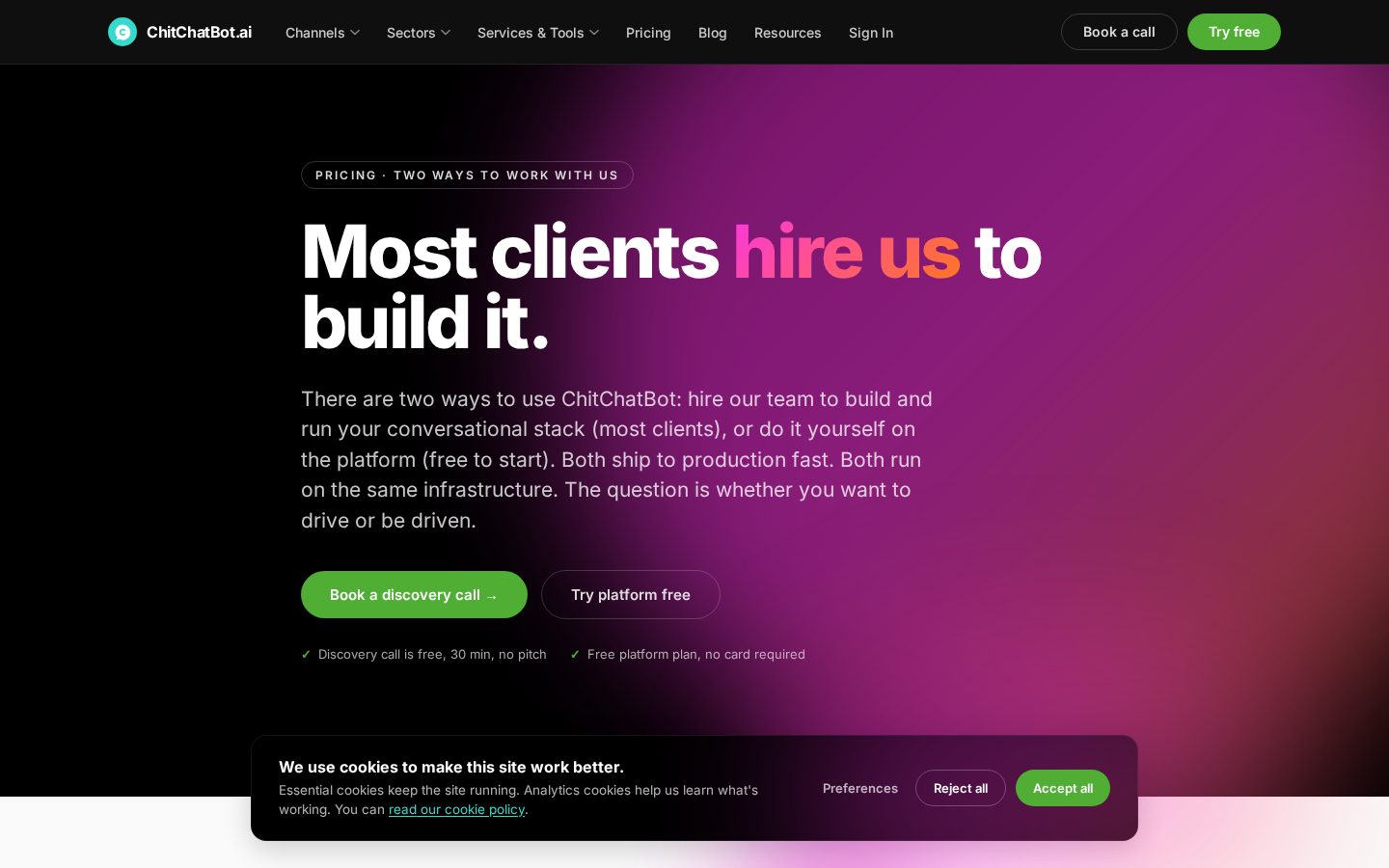 ChitChatBot.ai Pricing