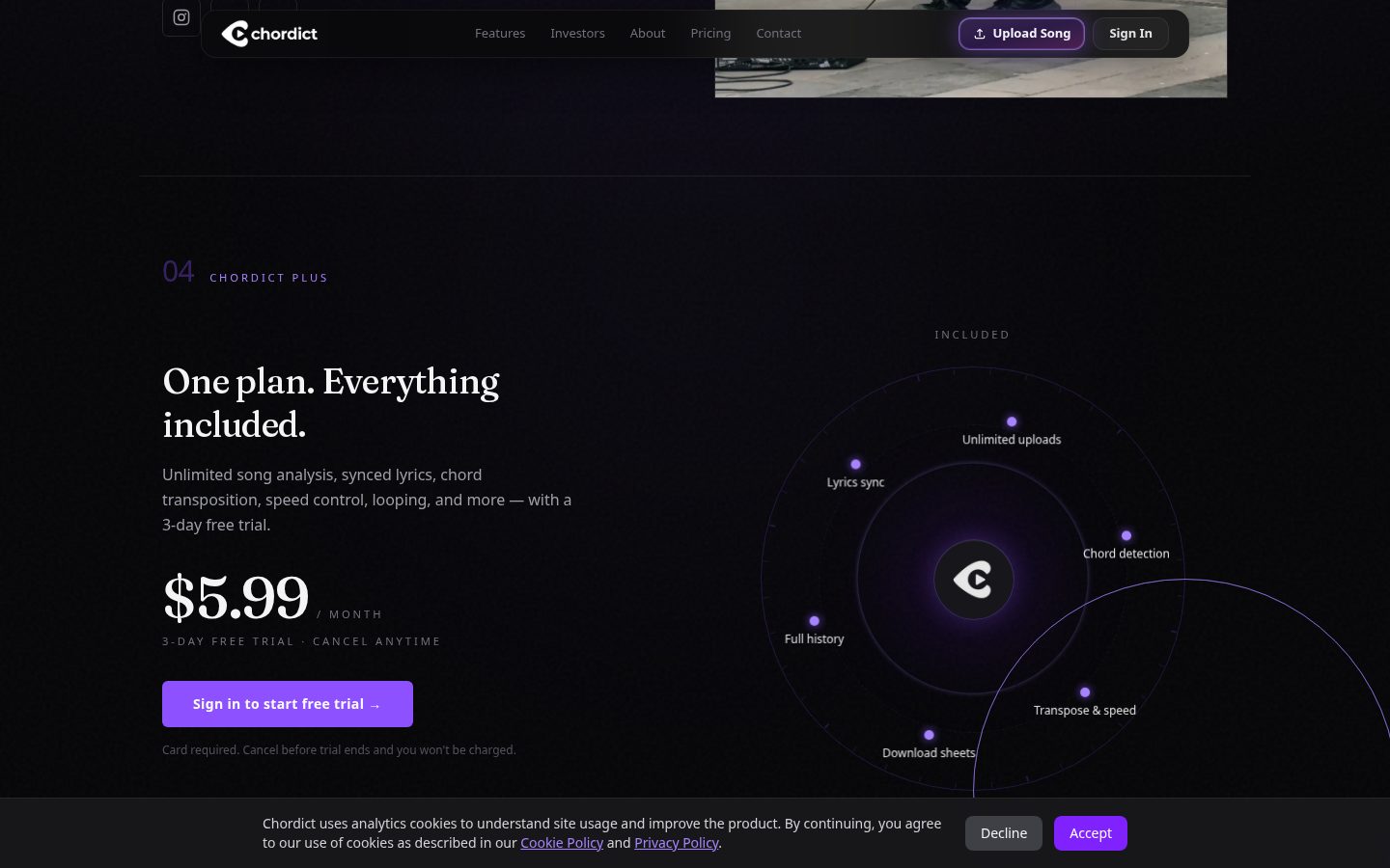 Chordict Pricing