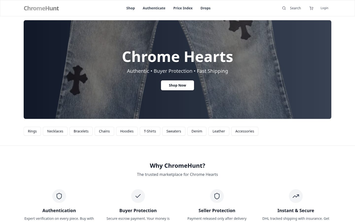 ChromeHunt Homepage