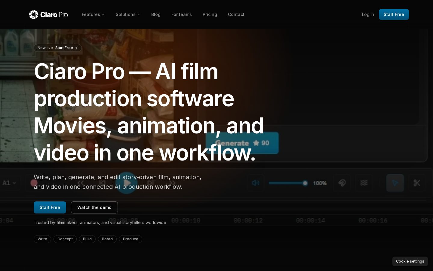 Ciaro Pro Homepage
