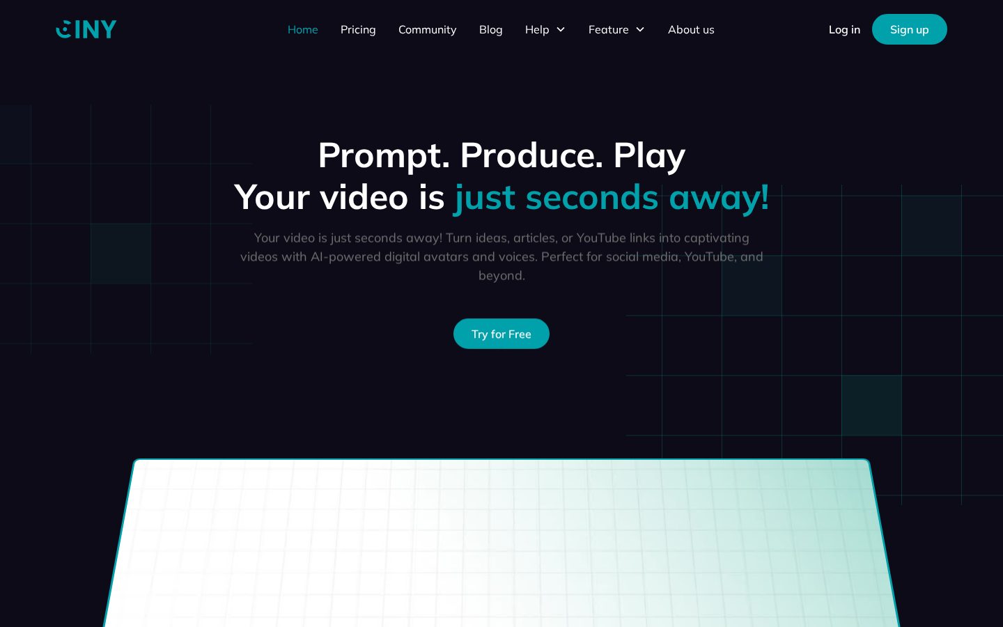 Ciny AI Homepage