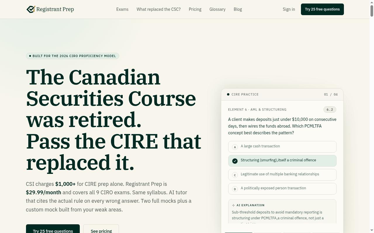 CIROExam Homepage