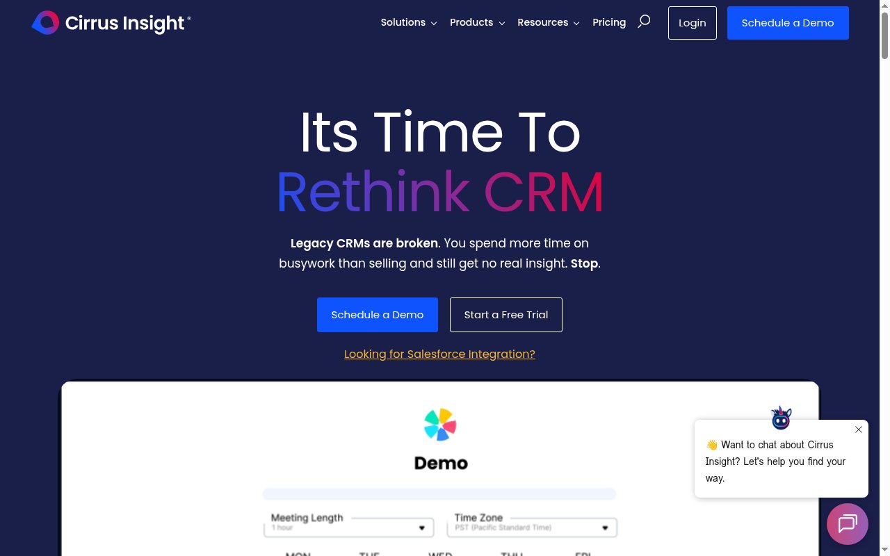 Cirrus Insight homepage