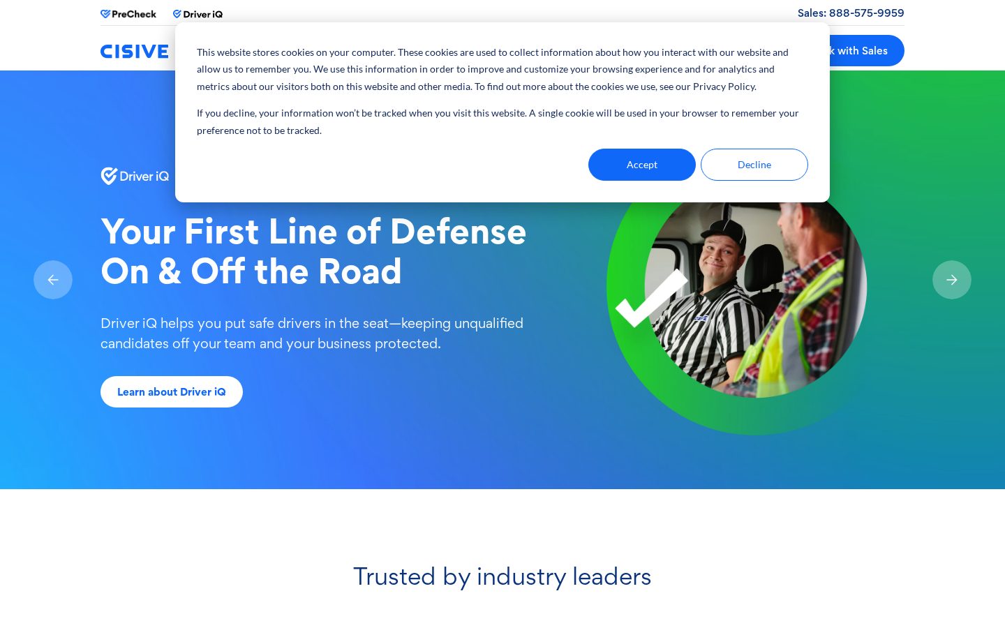 Cisive Homepage