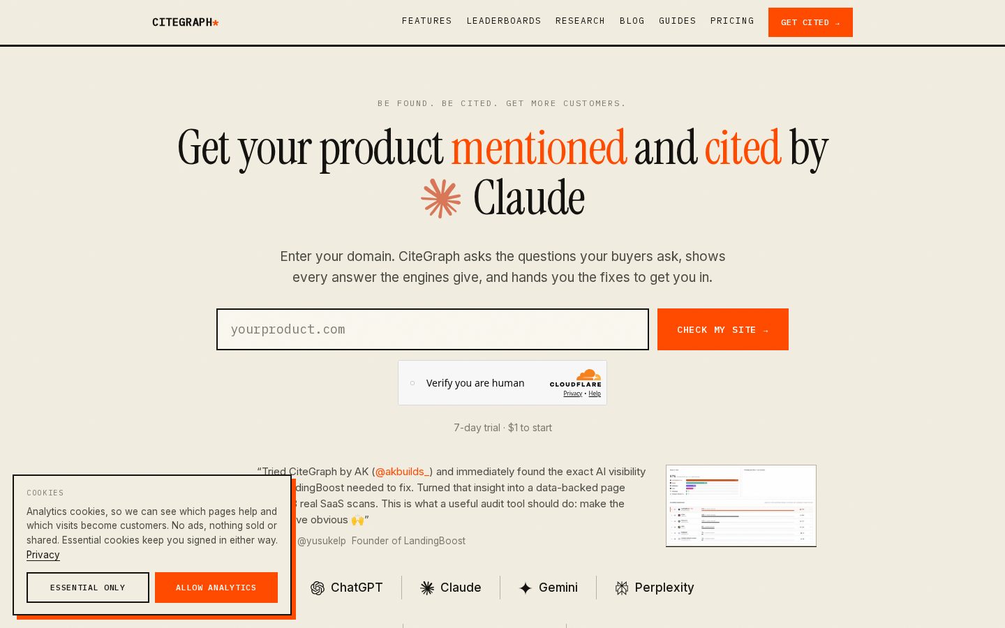 CiteGraph Homepage