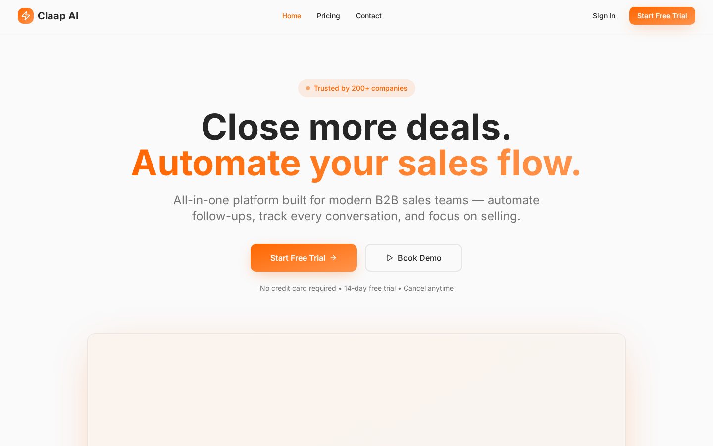 Claap Homepage
