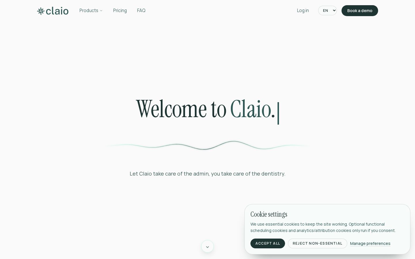 Claio.ai Homepage