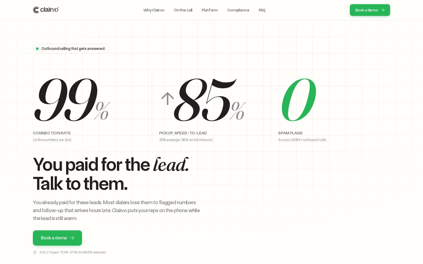 Clairvo Homepage