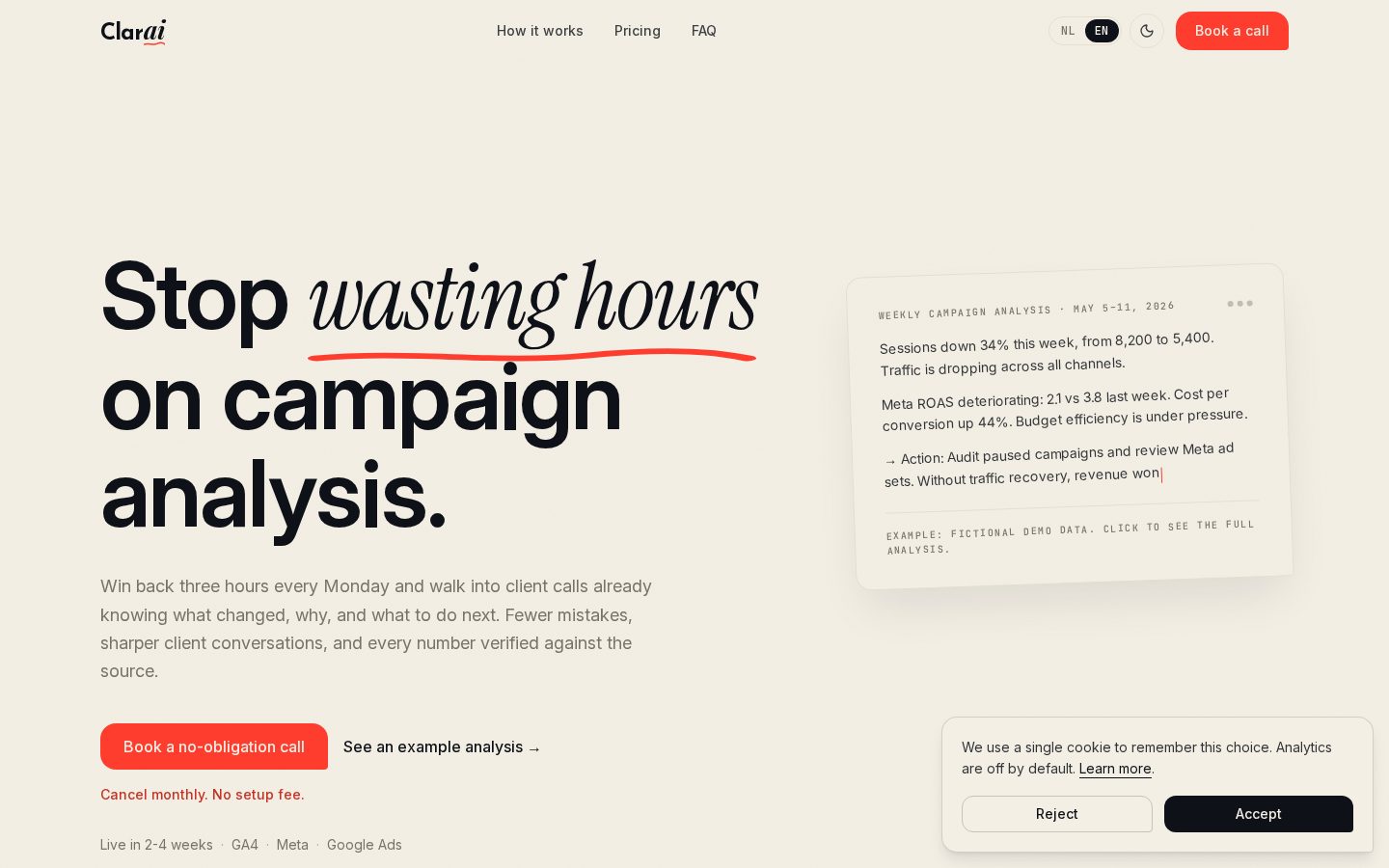 Clarai Homepage