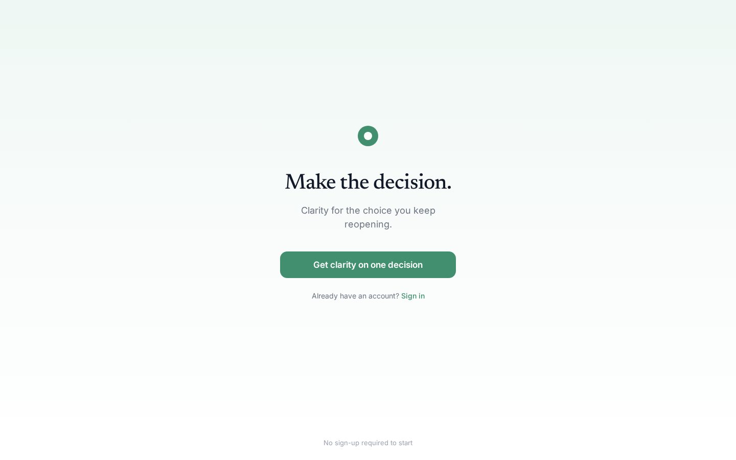 Clarified Homepage