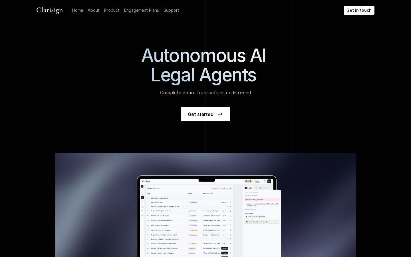 Clarisign Homepage