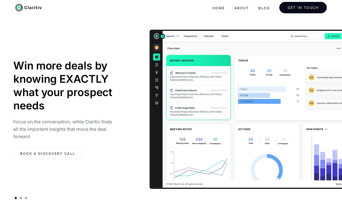 Claritiv Homepage