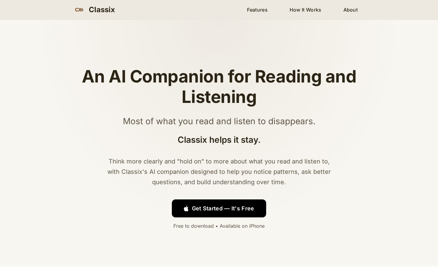 Classix Homepage