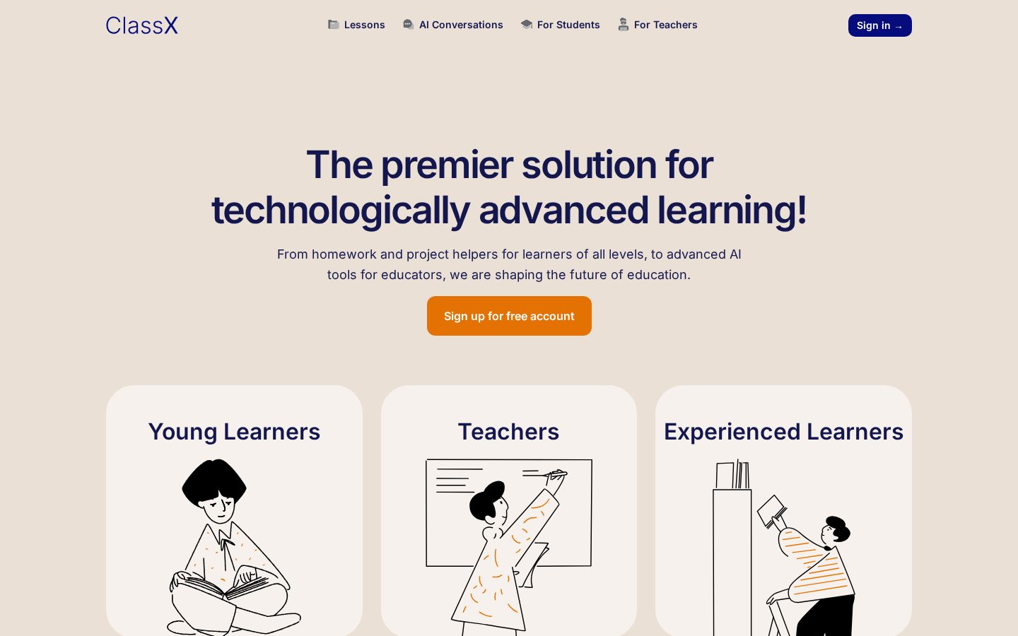 ClassX Homepage