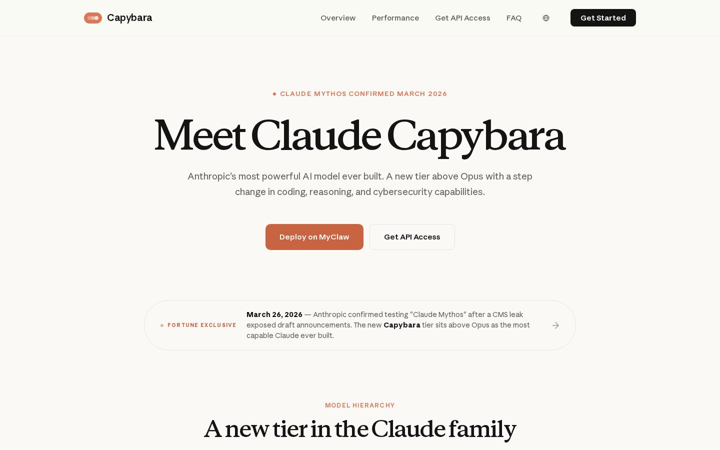 Claude Capybara Homepage