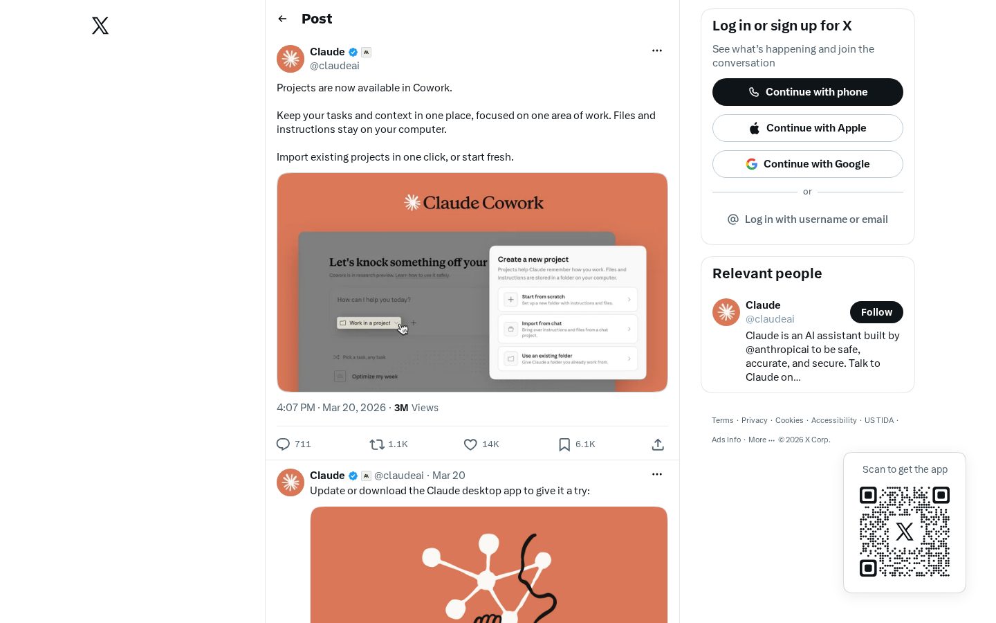 Claude Cowork Projects Homepage