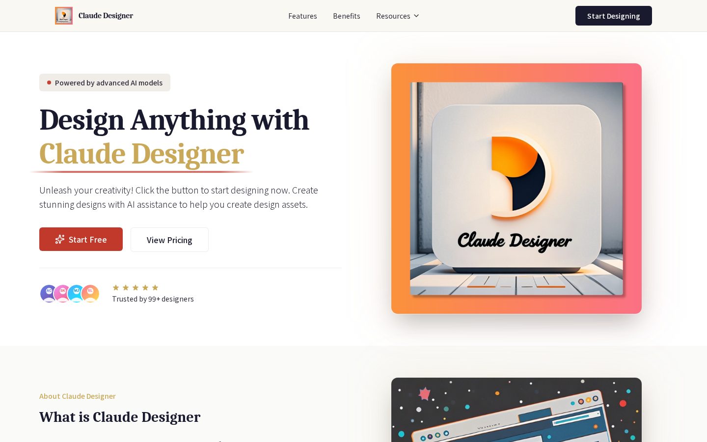 Claude Design Homepage