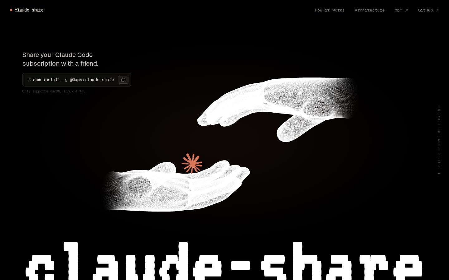 claude-share Homepage