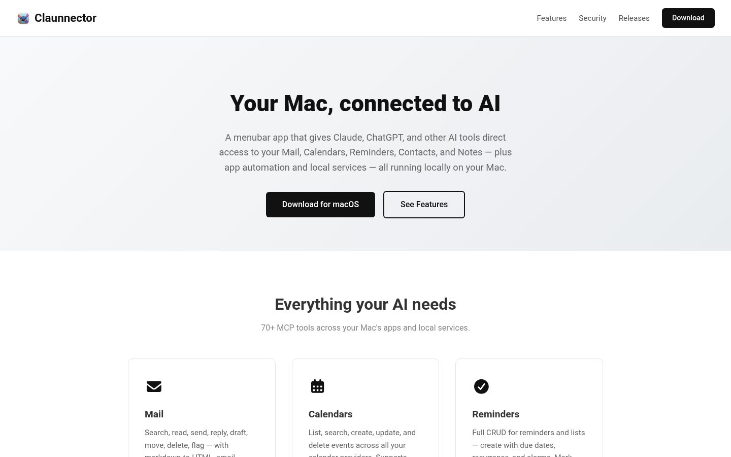 Claunnector Homepage