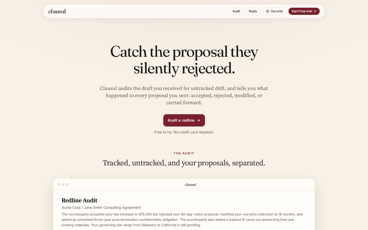 clausul Homepage