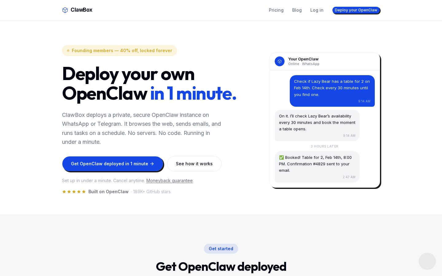 ClawBox Homepage