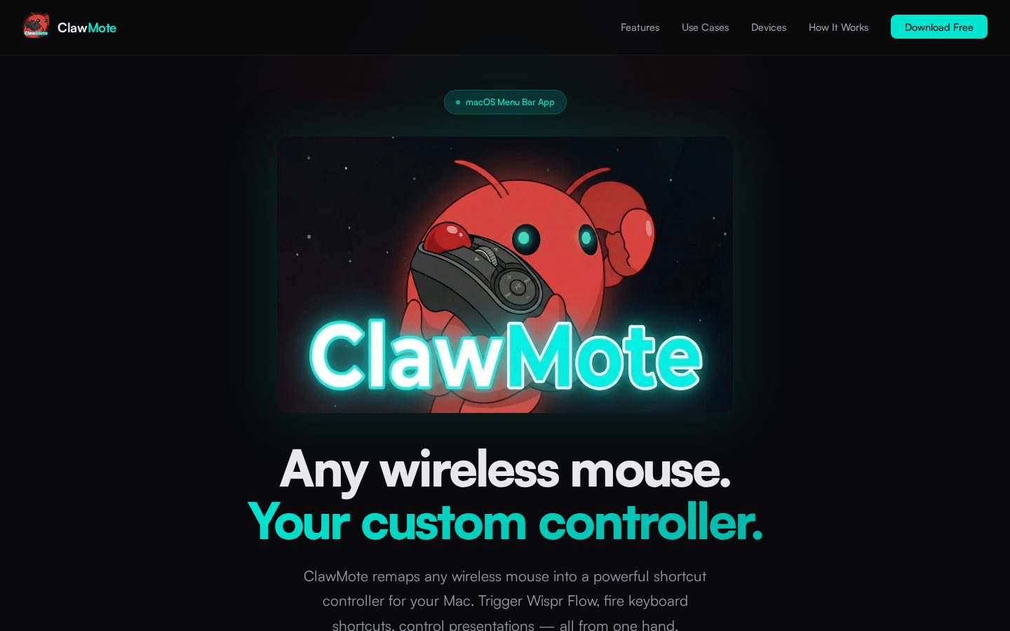 ClawMote Homepage