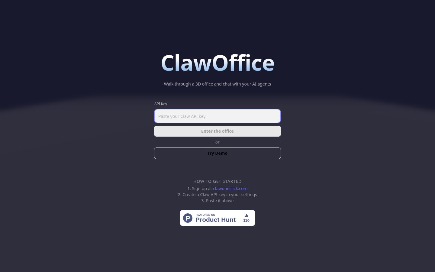 ClawOffice Homepage