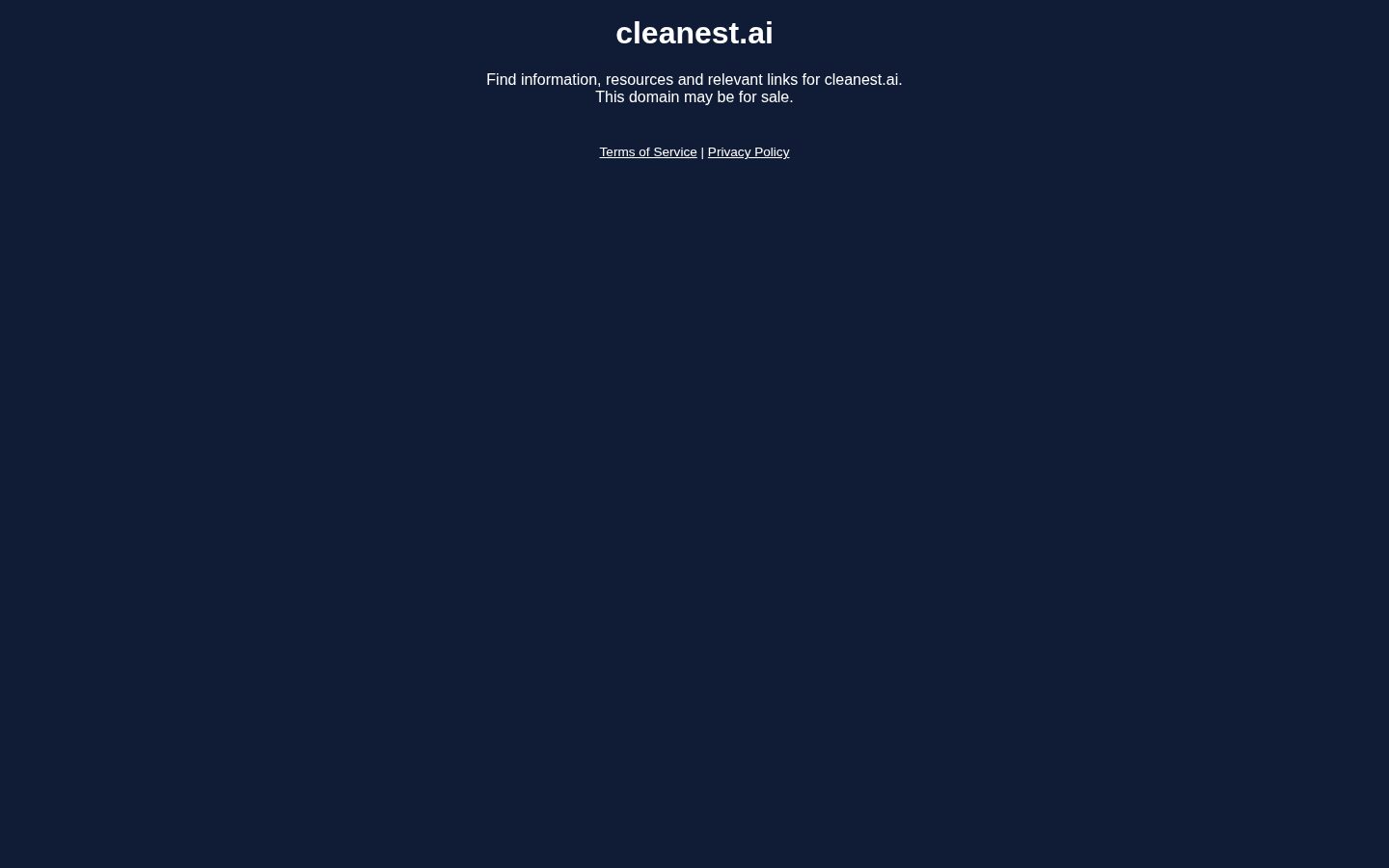 Cleanest AI Homepage